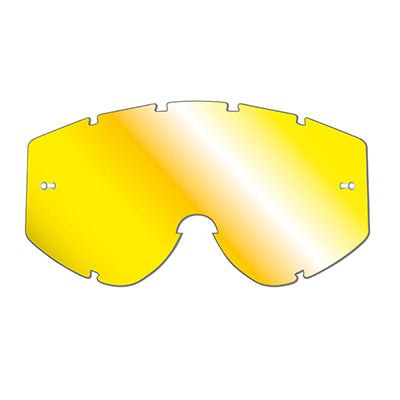 ECRAN MASQUE-LUNETTES CROSS PROGRIP POUR MODELE 3200-3201-3204-3301-3450 JAUNE MULTICOUCHES MIROIR - ANTI-BUEE-ANTI-RAYURES-ANTI-U.V.