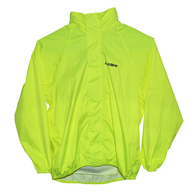 CHIBA CHILDREN'S FLUORESCENT YELLOW WIND JACKET WITH HOOD AND XL CARRYING COVER -GERMAN QUALITY- (LIMITED OFFER)