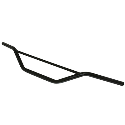 MOTO CROSS BUZZETTI STEEL HANDLEBAR DIAM 22 mm L810 mm H140 mm BLACK WITH BLACK REINFORCEMENT BAR