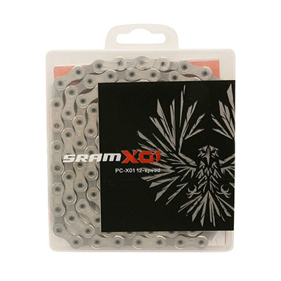 12V BICYCLE CHAIN. SRAM X01 EAGLE MTB 126 LINKS SILVER