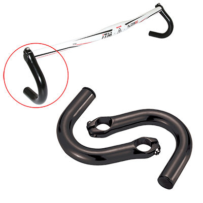 P2R ALU BAR END CAP BLACK RACE HANDLEBAR (PAIR) - TRANSFORMS A MTB HANDLEBAR INTO A RACE HANDLEBAR