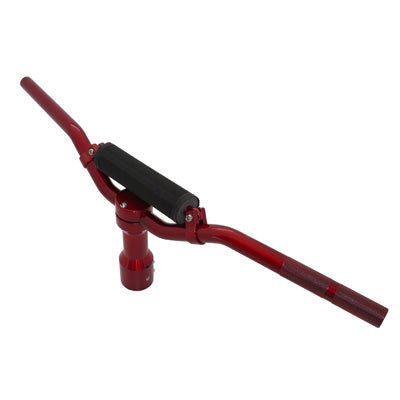 GUIDON SCOOT REPLAY STREET ALU POUR MBK 50 BOOSTER-YAMAHA 50 BWS ROUGE AVEC POTENCE