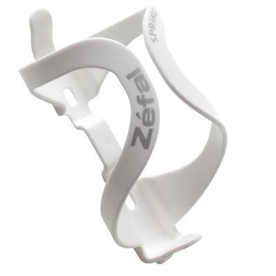 ZEFAL SPRING WHITE SUPER SOFT BOTTLE CAGE (THERMOPLASTIC RESIN)