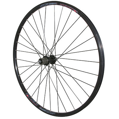 ROUE VTC DISQUE BLOCAGE 700 x 35 - 28" ER20 ARRIERE NOIR MOYEU SHIMANO ACERA M3050 CASSETTE TYPE SHIMANO 11-10-9V CENTERLOCK RAYON INOX JANTE 19C 32 RAYONS DOUBLE PAROI AVEC ILLET