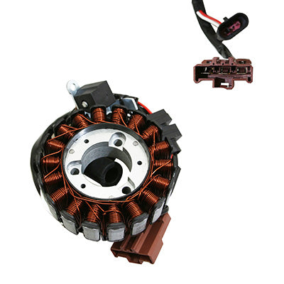 STATOR ALLUMAGE MAXISCOOTER ADAPTABLE PIAGGIO 125-250 MP3, BEVERLY, X7, VESPA GTS - GILERA 125-250 NEXUS - APRILIA 125-250 ATLANTIS, SPORT CITY, 125 SR MAX  (R.O 58070R)  -P2R-