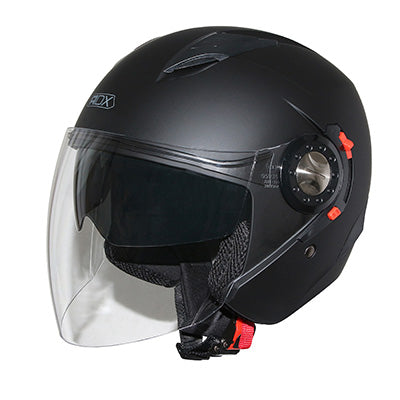 CASQUE JET ADX JT4 NOIR MAT    XS  (DOUBLE ECRANS)