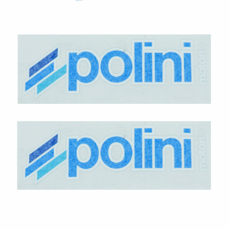 AUTOCOLLANT-STICKER POLINI BLUE LINE SPECIAL CARROSSERIE ENTIEREMENT DETOURER (23x8cm) (225.0222) (2 STICKERS)