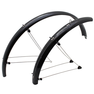 GARDE BOUE VTT TRINGLES 26" STRONGLIGHT COUNTRY 60mm NOIR (PAIRE) AVEC FIXATION CLASSIC TRINGLES INOX