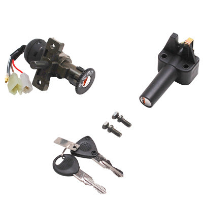 ADAPTABLE SCOOT KEY SWITCH MBK 50 BOOSTER 1990+2002-YAMAHA 50 BWS 1990+2002 (5 WIRES) (WITH SADDLE LOCK) -PREMIUM QUALITY-