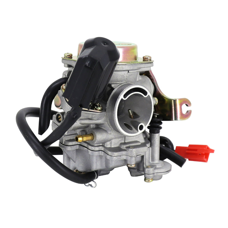 CARBURATEUR SCOOT ADAPTABLE SCOOT 50 CHINOIS 4T GY6,139QMB-KYMCO 50 AGILITY 4T-PEUGEOT 50 V-CLIC 4T-SYM 50 ORBIT 4T-BAOTIAN 50 BT49QT 4T (DIAM 19mm)  -P2R QUALITE PREMIUM-