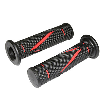 REVETEMENT POIGNEE REPLAY SCOOT RUN BASE NOIR-ROUGE CLOSED END 120mm (PAIRE)