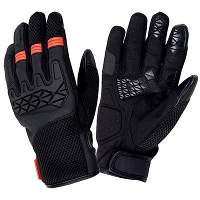 GANTS PRINTEMPS-ETE TUCANO HOMME DOGON NOIR-ORANGE  T 8 (S)  (HOMOLOGUE EN13594) (COMPATIBLE ECRAN TACTILE)