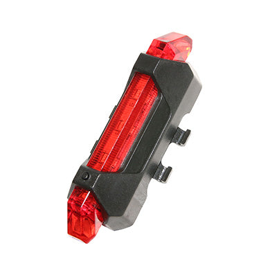 ECLAIRAGE VELO - TROTTINETTE USB ARRIERE SUR TIGE DE SELLE - HAUBANS - ESSIEUX ARRIERE DE TROTTINETTE XIAOMI M3655 LEDS 2 FONCTIONS PRO ROUGE (RECHARGEABLE USB)  (SUR CARTE)