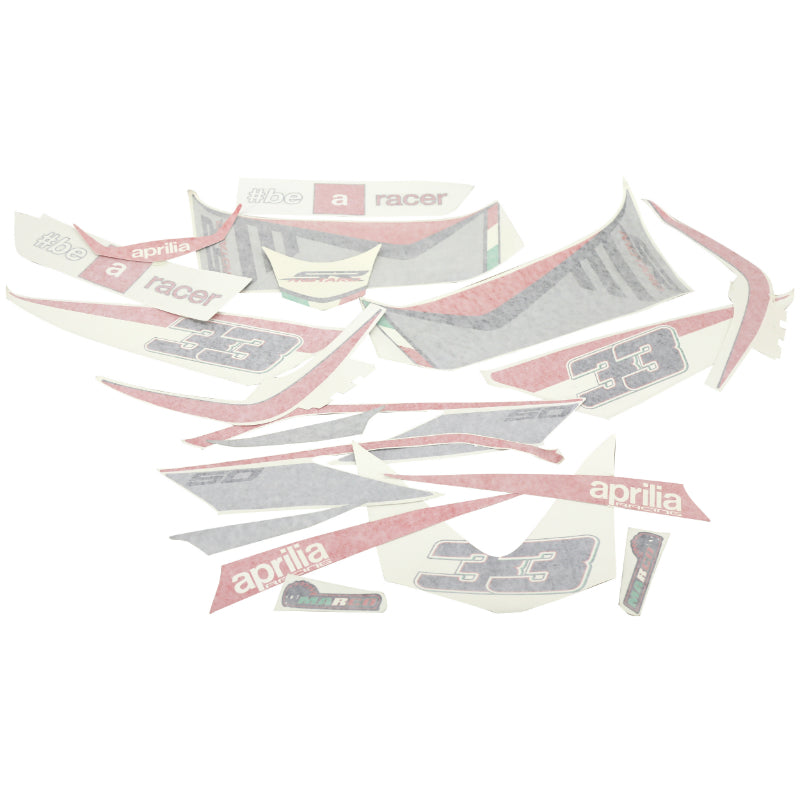 AUTOCOLLANT-STICKER-KIT DECORS MELANDRI ORIGINE APRILIA 50 SR MOTARD 2012+2014 -2H000694-