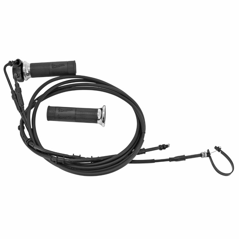 CABLE-COMMANDE-TRANSMISSION DE GAZ+MANCHON-POIGNEE ORIGINE PIAGGIO 125 VESPA GTS 2016+2018 -CM087712-