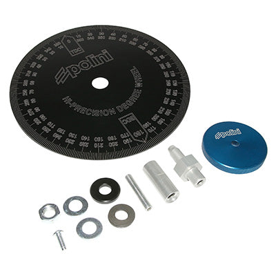 DISQUE GRADUE POUR MESURER LES DIAGRAMMES MOTEUR  -POLINI-  (173.0003)