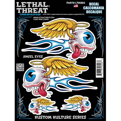 LETHAL THREAT ANGEL EYES STICKER (150x200mm) (LT90503)