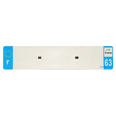 TRAILER PLATE STRIP 275x200 FOR VIRGIN PVC DEP. 63-EURO (SOLD INDIVIDUALLY)