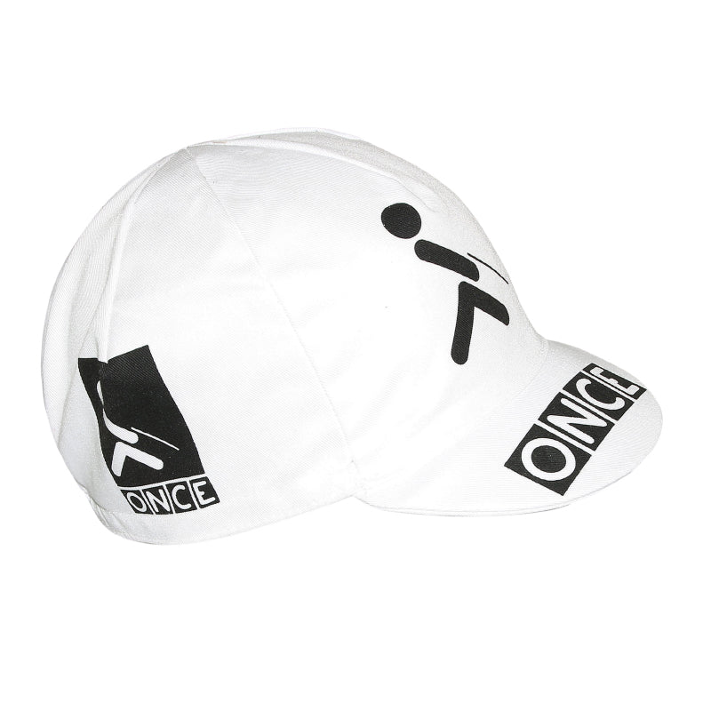 VINTAGE TEAM ONCE WHITE CYCLING CAP