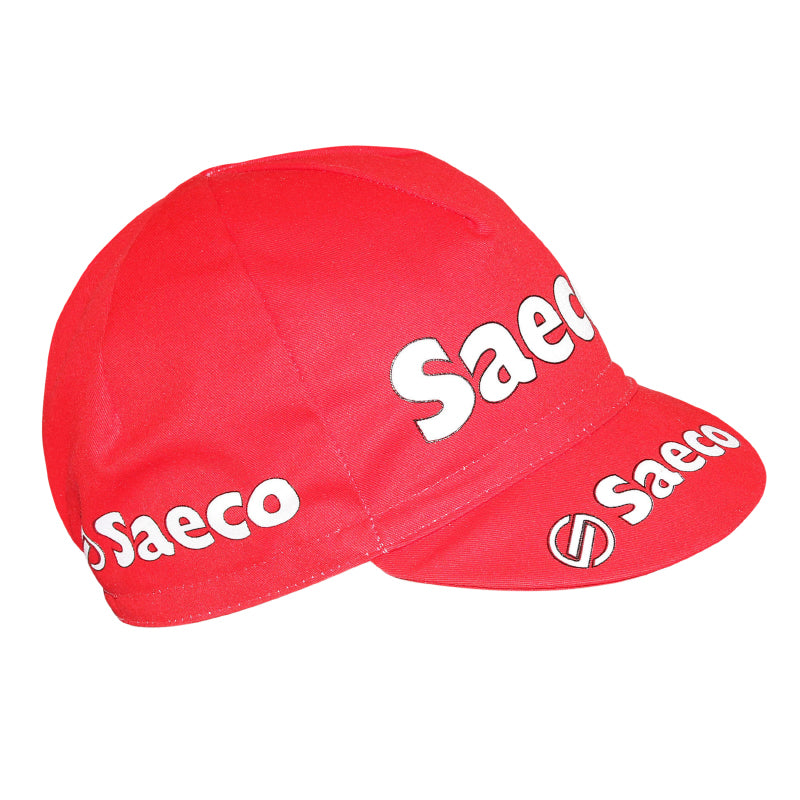 SAECO VINTAGE TEAM CYCLING CAP RED