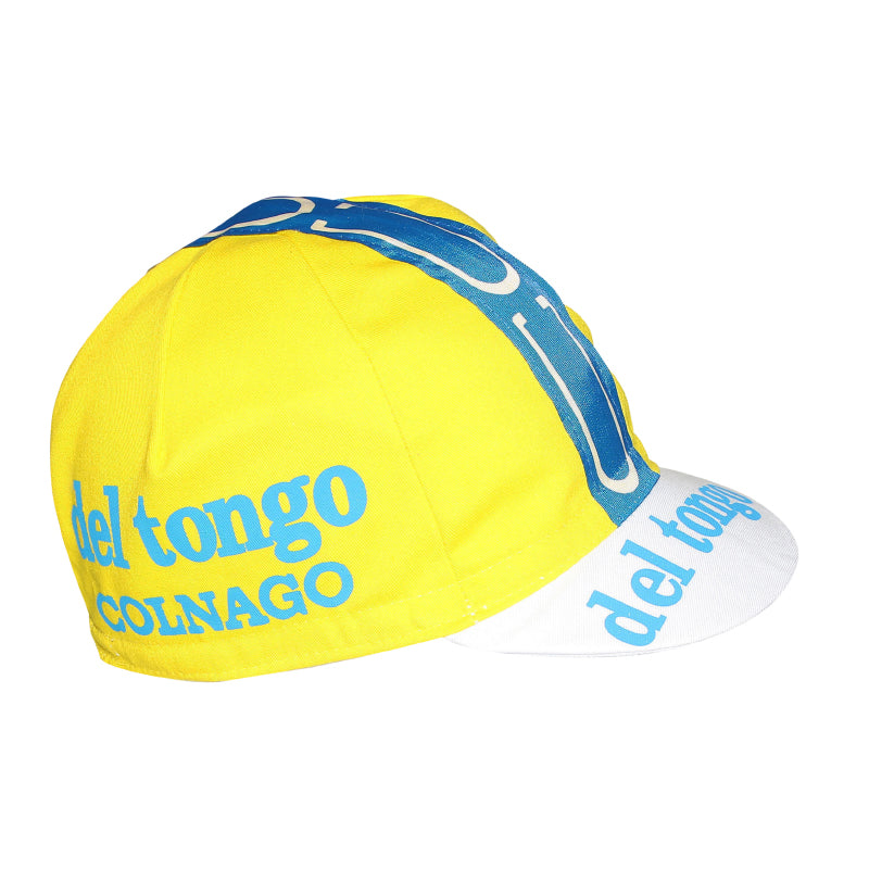 VINTAGE DEL TONGO YELLOW TEAM CYCLING CAP