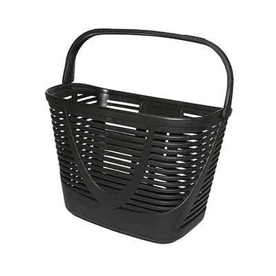 PANIER AVANT PLASTIQUE KLICKFIX LAMELLO MINI 12L NOIR (32x24x22cm)