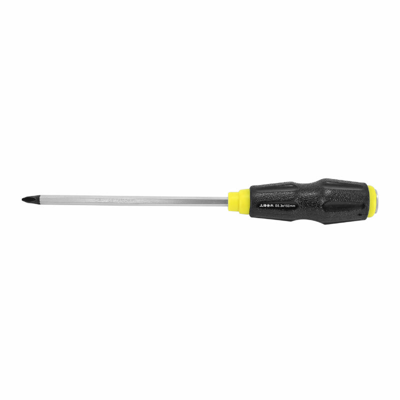 6.3 mm CROSS-HEAD SCREWDRIVER L 150 mm CHROME-VANADIUM HEXAGONAL SHANK WITH STRIKING BIT (WITH HOLDER) -P2R-