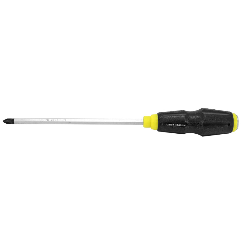 8 mm CROSS-HEAD SCREWDRIVER L 200 mm CHROME-VANADIUM HEXAGONAL SHANK WITH STRIKING BIT (WITH HOLDER) -P2R-