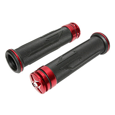 REVETEMENT POIGNEE REPLAY SCOOT DIAMANT NOIR-ROUGE CLOSED END 135mm (PAIRE)