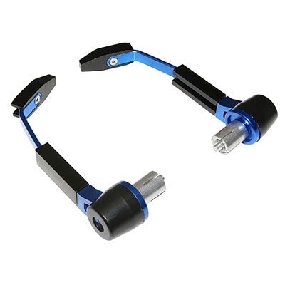 REPLAY RR ALU BRAKE LEVER PROTECTION WITH BLACK-BLUE ENDS (FOR ALL TYPES OF 13 AND 17 mm HANDLEBARS) (PAIR)