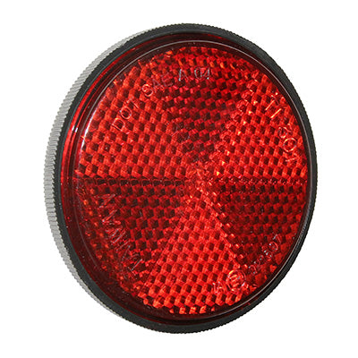 REFLECTOR - RED REAR MUDGUARD REFLECTOR Ø60mm (SOLD INDIVIDUALLY)