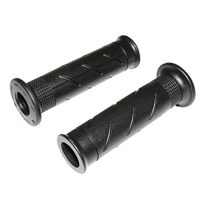 REVETEMENT POIGNEE DOMINO MOTO ON ROAD 0280 STYLE HONDA NOIR OPEN END 120mm (PAIRE)