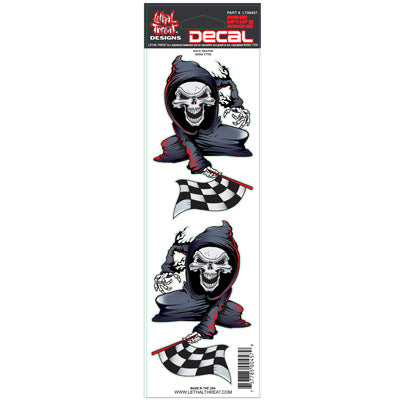 STICKER-STICKER LETHAL THREAT RACE REAPER (70x250mm) (LT00457)