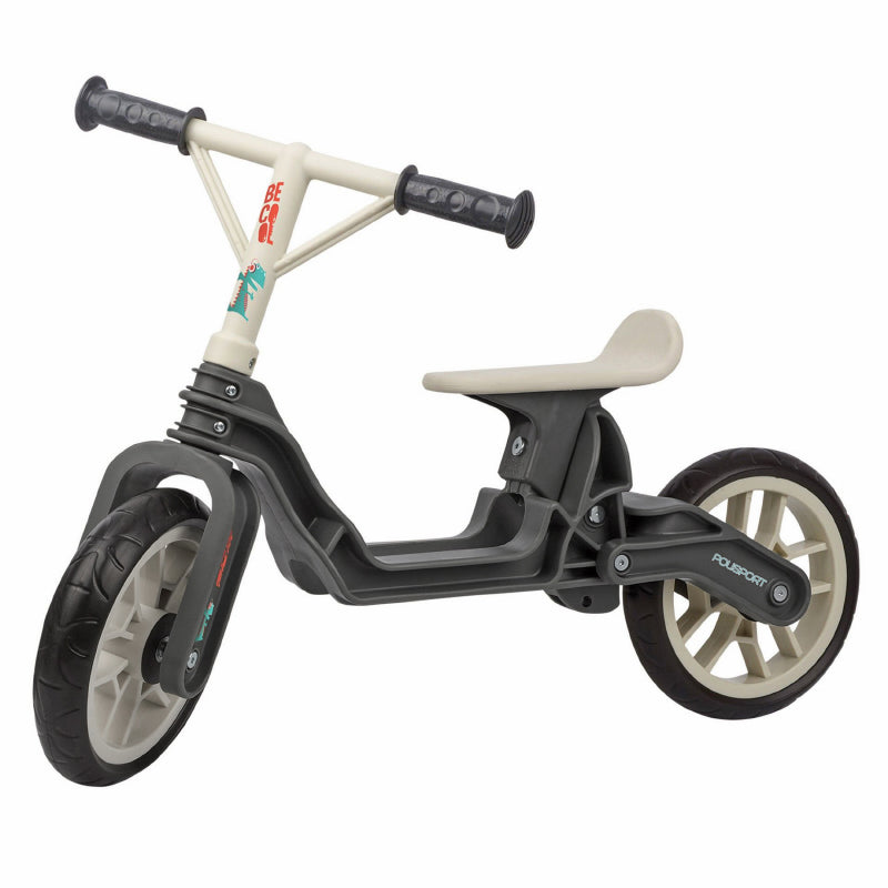 VELO DRAISIENNE 12" POLISPORT GARCON GRIS-CREME