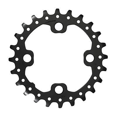 MTB CHAINRING 4BRA D.64 SHIMANO DEORE M617 DOUBLE 24T INTERIOR ORIGINAL BLACK 10V.