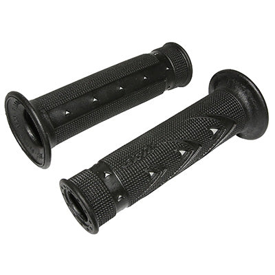 PROGRIP MOTO ON ROAD 721 DOUBLE DENSITY BLACK-GREY OPEN END HANDLE COATING 125mm (PAIR)