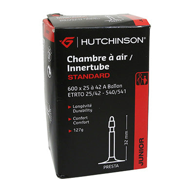 FIETSLUCHTBUIS 600 x 25-42A HUTCHINSON PRESTA-VENTIEL 32 mm 127 g