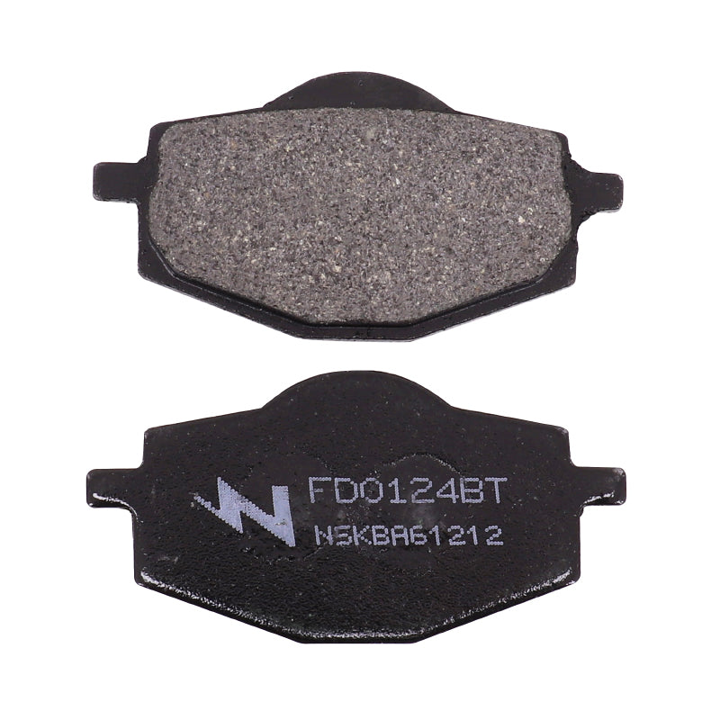 NEWFREN BRAKE PADS FOR YAMAHA 50 TZR 1992+2003 AR, 125 TDR 1993+ FRONT-AR, 125 DT R 1988+2003 FRONT-AR - MBK 50 X-POWER 1992+2003 AR (L 71mm - H 36mm - D 9.2mm) (FD0124BT) (ORGANIC TOURING)