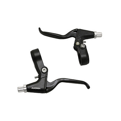 LEVIER DE FREIN VTT-VTC V-BRAKE 3 DOIGTS NEWTON ALU NOIR (PAIRE SUR CARTE)