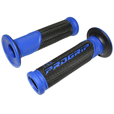 REVETEMENT POIGNEE PROGRIP SCOOTER ON ROAD 732 DOUBLE DENSITE NOIR-BLEU OPEN END 125mm (PAIRE)