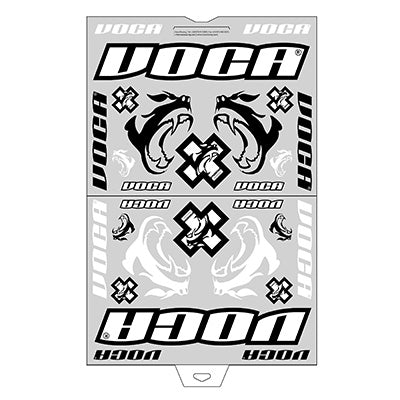 AUTOCOLLANT-STICKER VOCA RACE-SQUAD (PLANCHE 600x380 mm - 28 STICKERS)