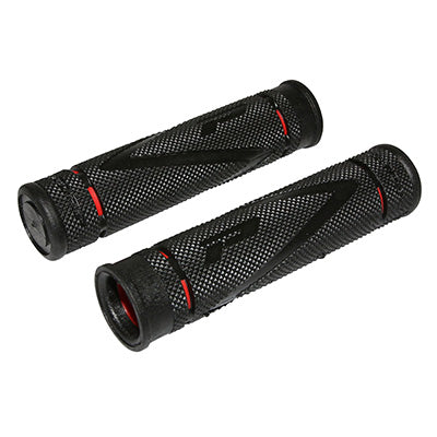 PROGRIP 838 DOUBLE DENSITY BLACK-RED MTB GRIP Ø22mm L122mm (PAIR)