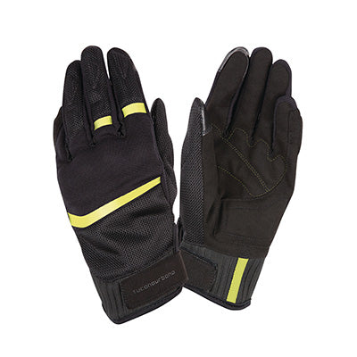 GANTS PRINTEMPS-ETE TUCANO HOMME PENNA NOIR-JAUNE FLUO  T 8 (S)  (HOMOLOGUE EN 13594:2015-CE) (COMPATIBLE ECRAN TACTILE)