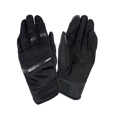 TUCANO MEN'S SPRING-SUMMER GLOVES PENNA BLACK SIZE 8 (S) (EN 13594:2015-CE APPROVED) (TOUCH SCREEN COMPATIBLE)