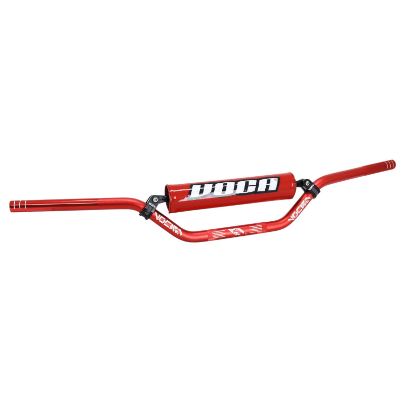 GUIDON 50 A BOITE VOCA CROSS ALU T6 DIAM 22,2mm L805mm H94mm ROUGE AVEC MOUSSE ROUGE