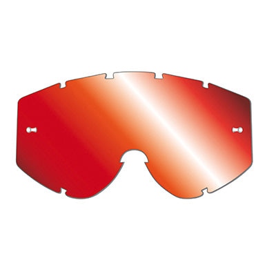 ECRAN MASQUE-LUNETTES CROSS PROGRIP POUR MODELE 3200-3201-3204-3301-3450 ROUGE MULTICOUCHES MIROIR - ANTI-BUEE-ANTI-RAYURES-ANTI-U.V.