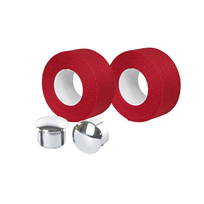 HANDLEBAR TAPE - VELOX TRESSOSTAR 90 RED COTTON HANGER 20mm x 2.80M (SOLD IN BLISTER PACKS OF 2) -HANDLEBAR TAPE-