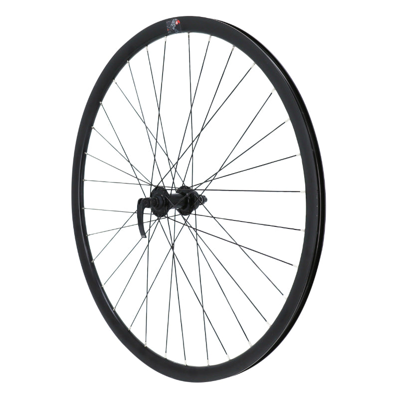 ROUE GRAVEL - ROUTE DISQUE BLOCAGE 700 PULSE AVANT MOYEU BILLE CENTERLOCK NOIR JANTE 17C 32 RAYONS ACIER NOIR