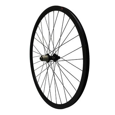 ROUE GRAVEL - ROUTE DISQUE 700 PULSE ARRIERE MOYEU ROULEMENT CENTERLOCK NOIR CASSETTE 11-10V TUBELESS READY AXE TRAVERSANT 12-142 JANTE 19C 32 RAYONS ACIER NOIR