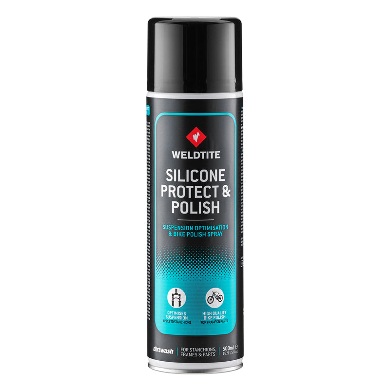 CLEANER - WELDTITE PROTECT FIETS- EN VORKSMEERMIDDEL - SCHOKDEMPERS - ZADELPENVERING COMPATIBEL ROCKSHOX - FOX - DT SWISS - SUNTOUR ... (AEROSOL 500ml)